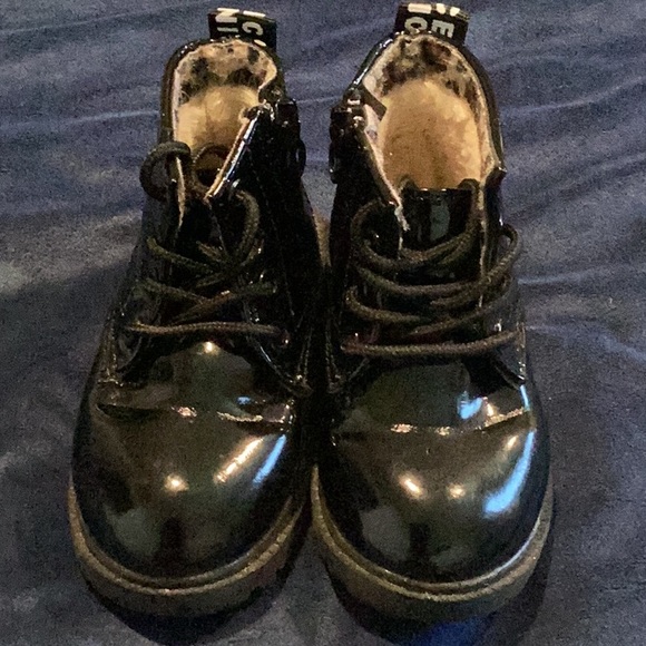 Patent Combat Boots - Picture 2 of 7